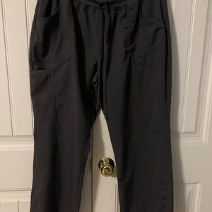 Scrub star women’s XL petite pants in dark grey